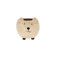 New 1pce Pot Flower Bear 10.1x9.6x9.4cm Flower Herb Garden Ceramic