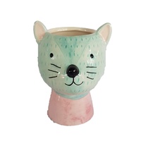 Flower Pot Cute Mouse 9.8x10.7x13cm Unique Design Glazed Ceramic Planter Succulent