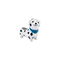 1pce Dalmatian Dog 25.3cm Ceramic Pot Planter for Herbs, Succulents, Flowers