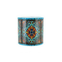 1pce Aqua Round Ceramic 10cm Pot Planter for Herbs, Succulents, Flowers