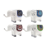 Elephant Pot 4 Asstd 26x15x16cm Trunk Up Goodluck for Flowers, Plants, Herbs