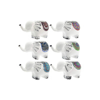 Elephant Pot 6 Asstd 17x9x10cm Trunk Up Goodluck for Flowers, Plants, Herbs
