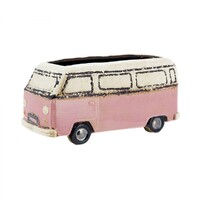 1pce Pink Combi Van 25cm Ceramic Pot Planter for Herbs, Succulents, Flowers