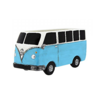 Blue VW Combi Van Ceramic 25.5cm Pot Planter for Herbs, Succulents, Flowers