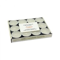 1 Pack of 12pce Strawberry Vanilla Scented Tealight Candles 4 Hour Burn Time