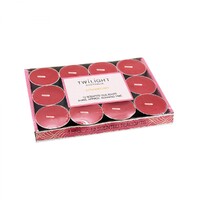 1 Pack of 12pce Strawberry Scented Tealight Candles 4 Hour Burn Time