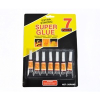 7pce Tubes of 3g Super Glue, Extra Strong