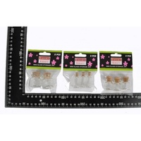 3 x Packs of Assorted Mini Craft Glass Jars with Cork Top (8 in total)