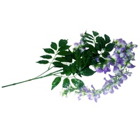 1pce 90cm Hanging Flower Bunch with Leaves with Cream and Move Colours