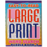 1pce A4 Large Print Word Search Puzzle Book, Easy To Read