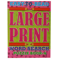 1pce A4 Large Print Word Search Puzzle Book, Easy To Read 2