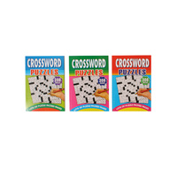 1pce A5 208 Page Crossword Book - 1 design selected at random
