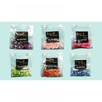6 x 60g Packs of Assorted Colours / SizesButtons in seperate pvc bags