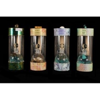 3 x 100ml Scented Premium Diffuser Set w/ Round Glass Jar, Scent, Rocks, Sticks