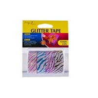 4 Rolls of Glitter Tape Leopard Print 15mmx3m