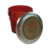 Red Cranberry & Apple Tart Scented Candle in Coffee Glass 7x6cm Rustic Lid