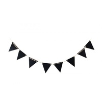 1pce 10x9cm Triangle Shape 8 Mini Blackboards Bunting Parties, Cafes, Signage Mdf 