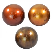 1pce 10cm Metallic Ceramic Deco Ball with Beauiful Modern Smooth Gloss Finish - OD3180