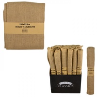 1pce Natural Hessian / Burlap Table Ware, Placemat, Table Cloth or Runner