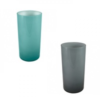1pce 30cm Glass Colour Cylinder Vase, Home Décor