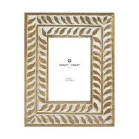 1pce Vine Wood 4x6 inch Photo Frame White Wash 20x25cm Cute Beachy Décor