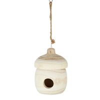 1pce 33cm Wray Birdhouse Natural Wood Handmade Hangable Outdoor/Garden Designer