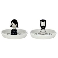 1pce 14cm Hipster Ceramic Trinket Plate for Jewellery 2 Asstd Bathroom Cute Decor