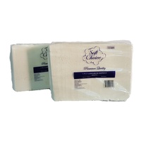 BULK LOT 2000pce 1ply Dinner Napkins 300x300mm White Catering Brand Disposable