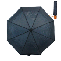 1pce Navy Blue Umbrella Extendable Handle Small & Compact 93cm Open