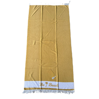 Fringe Beach Towel The Beach Gold Cotton 1 Piece 85x170cm