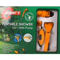 12 VOLT PORTABLE SHOWER WITH PUMP
