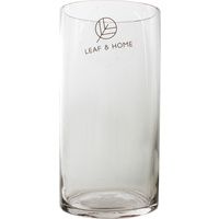 New 1pce Glass Vase 10D x 20H cm Cylinder Home Kitchen Plant Décor Crafted