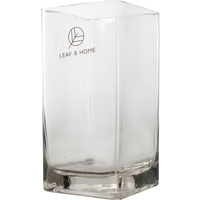 New 1pce Glass Vase 10CMX10CMX20CM Rectangle Home Kitchen Plant Décor Display