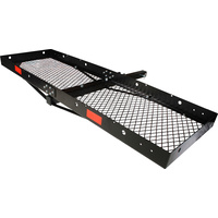 New 1pce Steel Cargo Carrier Foldable Hitch Haul Load Black Trailer Tow Shallow