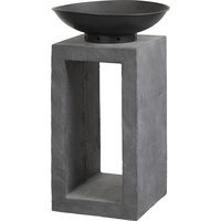 New 1pce Granite Style Fire Bowl Place Pit Fibre 66cm Outdoor Patio Garden Home