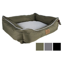 New 1pce Pet Bed Bolstered Honeycomb Oxford 3 Asst Chosen Randomly Dog Cat Pillo