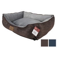 New 1pce Pet Bed Rectangle Plush Lining 2 Asst Chosen Random Non Skid Dog Cat
