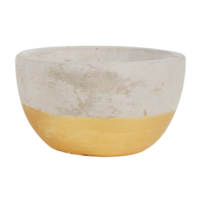 Gold Dip 10.5cm Citronella Candle in Cement Pot 12hr Burn, Mosquito Repellent