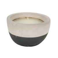 Charcoal Dip 10.5cm Citronella Candle Cement Pot 12hr Burn, Mosquito Repellent