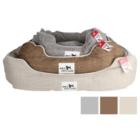 New 3pce Pet Bed Deluxe Cross Hatch Set Soft Cushion Dog Cat Pillow