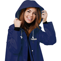 PREMIUM RAINCOAT ADULT FEMALE NAVY BLUE MEDIUM