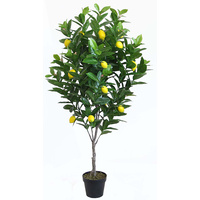 New 1pce 130cm Lemon Tree Realistic Plant in Pot Greenery Tall Style Home Décor