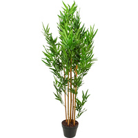 New 1pce 130cm Bamboo Tree Plant Greenery Artificial in Pot Fake Realistic Style