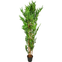 New 1pce 185cm Bamboo Tree Plant Greenery Artificial in Pot Fake Realistic Style