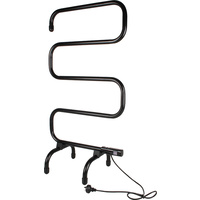 New 1pce Electric Heated Towel Rack Stainless Steel Stand S Bend Bathroom Décor