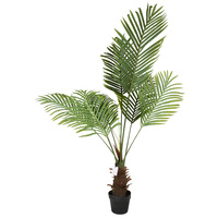 New 1pce 120cm Palm Tree Artificial Plant in Pot Greenery Style Fake Tall Fan