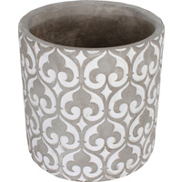 New 1pce Concrete Pot Round Vintage Design 12.3X12.3X12.5CM Plant Flower Vase