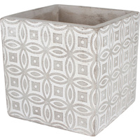 New 1pce Concrete Pot 11X11X11CM Square Design Plant Flower Vase KALEIDOSCOPE