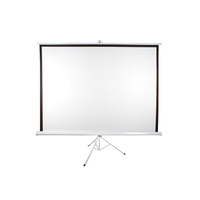 New 1pce Tripod Projector Screen 254cm Wall Ceiling Foldable Portable Motorised