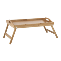 50cm Bamboo Bed Tray Food Table with Foldable Legs with Carry Handles